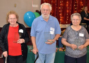 (L-R) Sharon Baity, Ron Evans and Adeline Woinarowicz