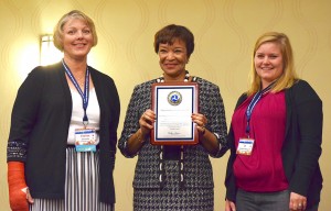 (L-R) Cindy Pic (Tri-Valley Transportation Programs Director), Carolyn Flowers (Acting Administrator of the Federal Transit Administration), Elizabeth Hensrud (Tri-Valley Transportation Fleet Maintenance Coordinator)