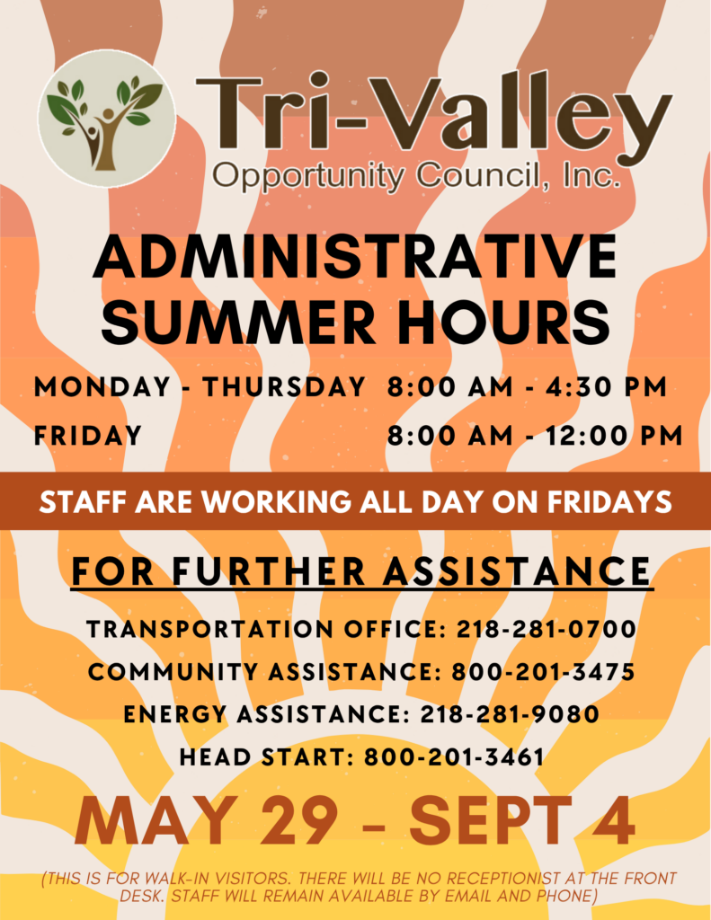 Summer Administrative Office Hours